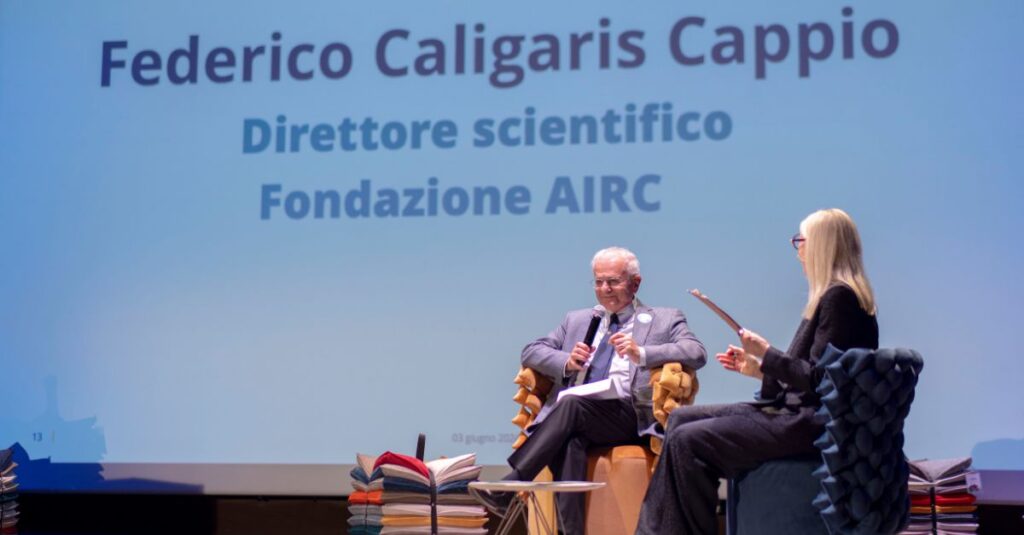 Federico Caligaris Cappio all'evento AIRC con Calia Italia